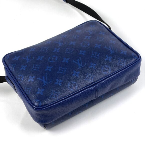 Louis Vuitton Outdoor Messenger PM Monogram Shoulder Bag Taigarama Cobalt